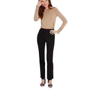 Betabrand Black Classic Straight Leg Dress Pant Yoga Pants Workwear Women's SL